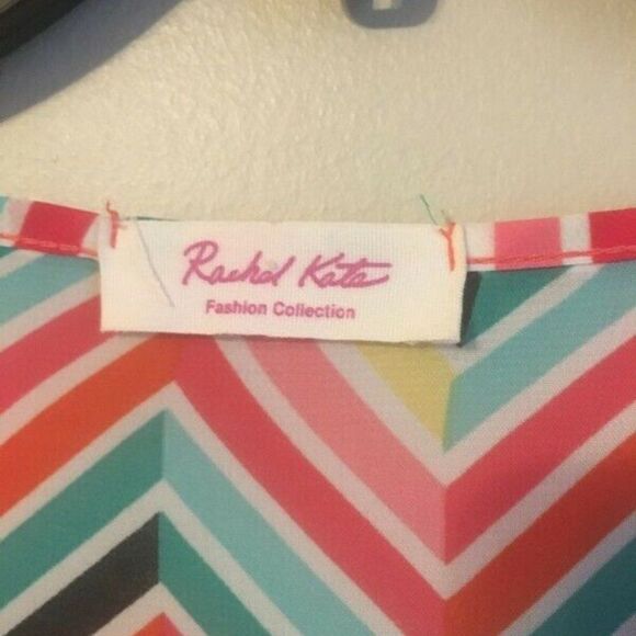 Rachel Kate fashion concepts chevron colorful top - Picture 3 of 5